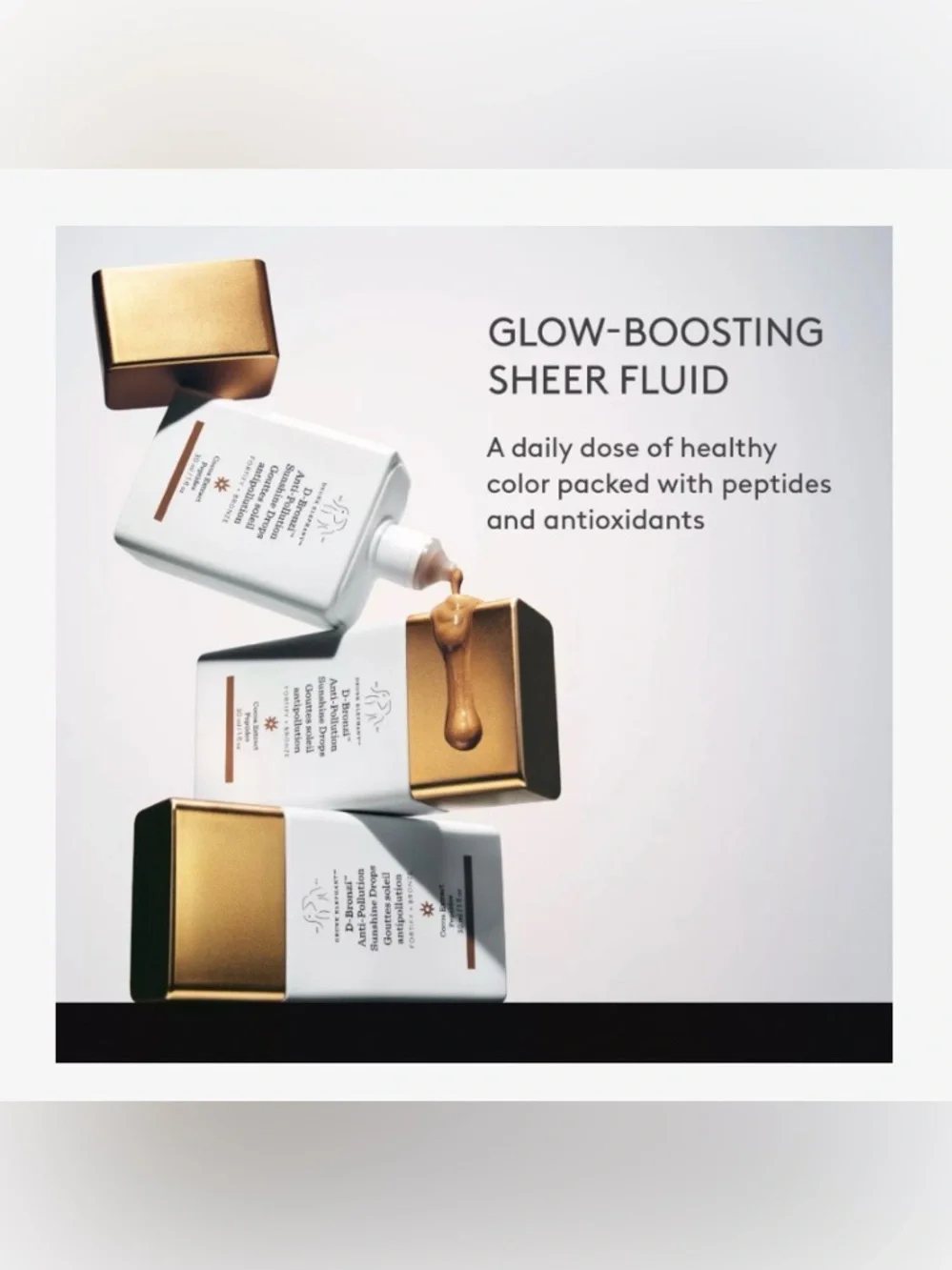 Drunk Elephant D-Bronzi Anti-Pollution Bronzing Drops with Peptides 30 ml